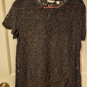 Black Lace Top
